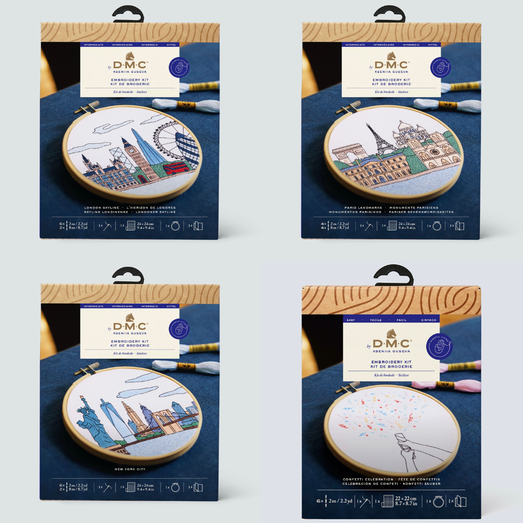  Designs created for the DMC kits