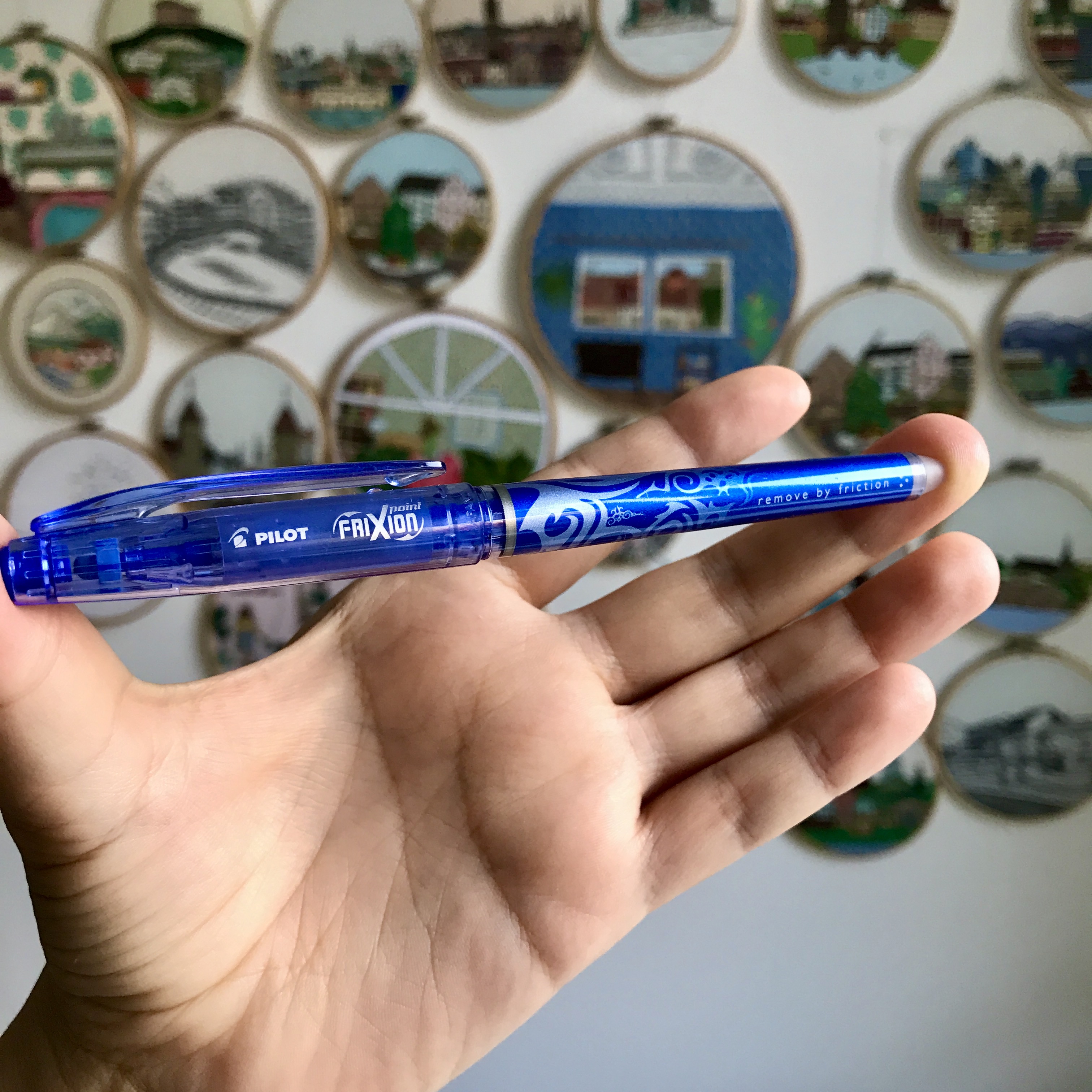 Pilot frixion point heat erasable pen