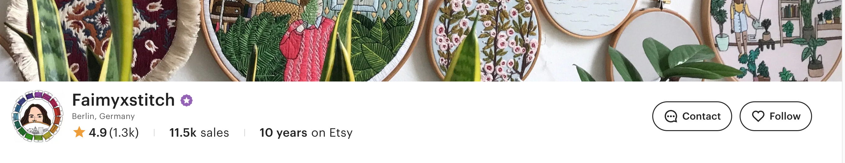 Picture of Etsy shop profile