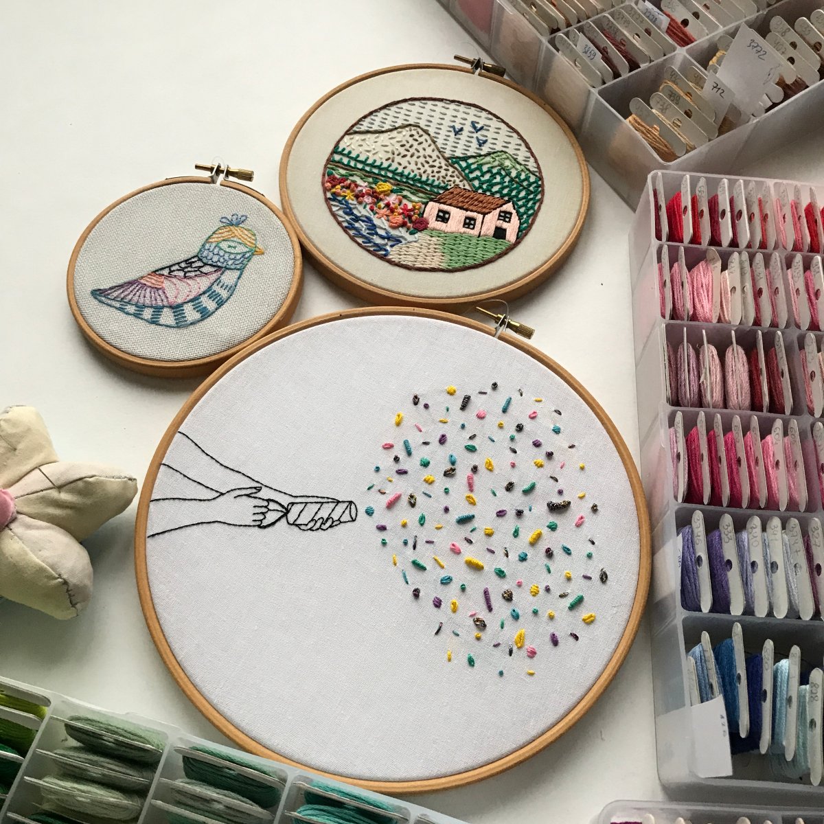 How to start doing embroidery